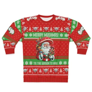 ONE UP "MERRY MUSHMAS" UGLY XMAS SWEATER