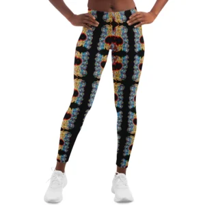 one up color flame leggings